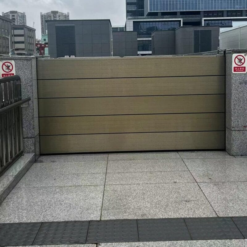 Aluminum Stop Log Flood Gate Door Flood Barrier