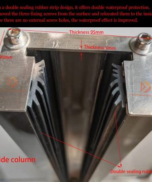 Aluminum Flood Barrier Side column