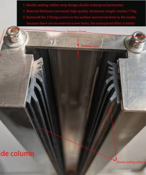 Aluminum Flood Barrier Side column