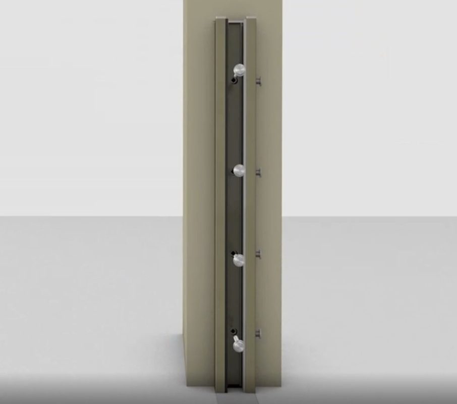 Fasten the Side Post with screws