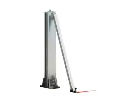 Center column for wide-span aluminum flood barrier