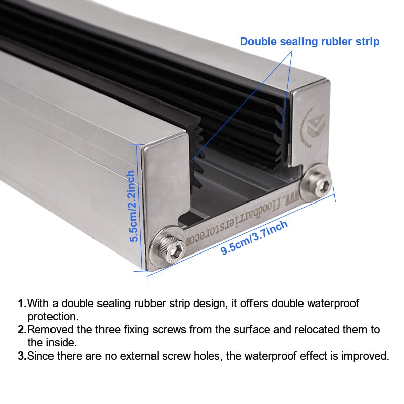 Flood barrier side post